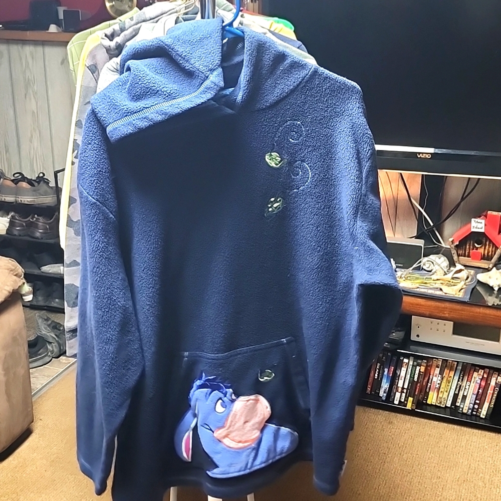Eyore hoodie size 1X dark blue